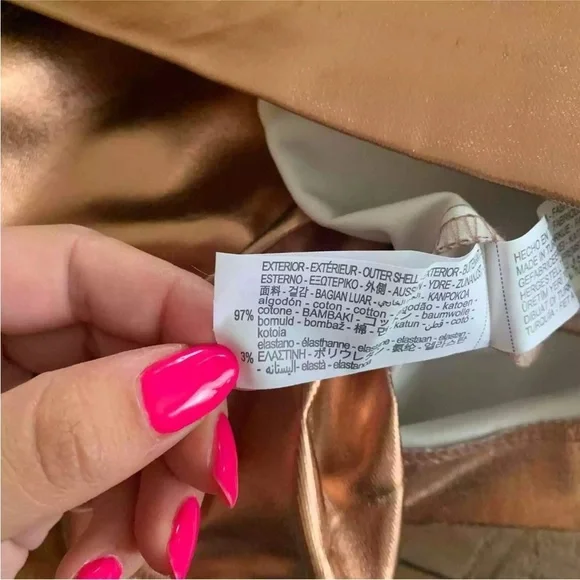 Zara bronze foil mini dress BLOGGERS FAVORITE!! NWT - Picture 9 of 14